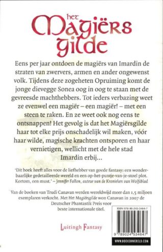 De Zwarte Magiërs 1 - Het Magiërsgilde - achterkant
