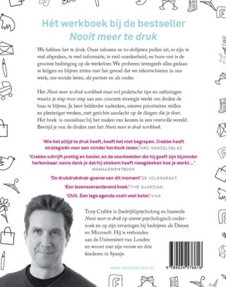 Nooit meer te druk - Werkboek - achterkant