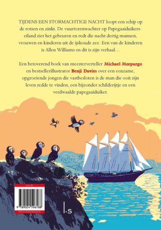 De jongen en de papegaaiduiker - achterkant