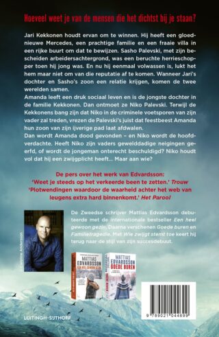Wie zwijgt stemt toe - achterkant
