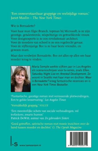 Waar is Bernadette? - achterkant