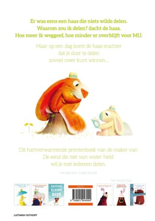 De haas die niets wilde delen - achterkant
