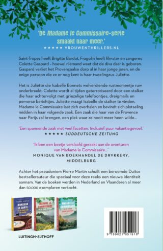 Madame le Commissaire en de panische diva - achterkant